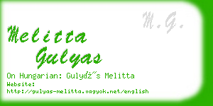 melitta gulyas business card